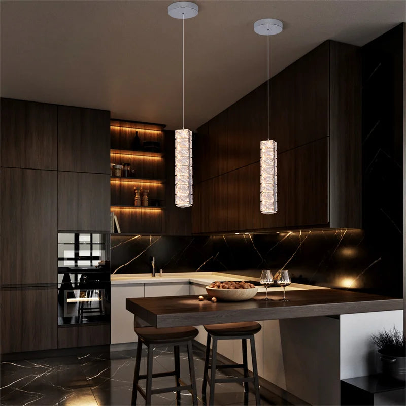 Afralia™ Nordic K9 Crystal Ceiling Chandelier: Modern Luxury LED Lighting Fixture for Home Decor