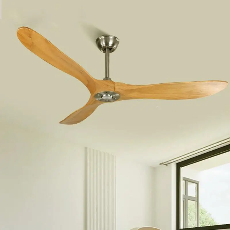 Afralia™ 70" Ceiling Fan Remote Control DC Motor Wood Blades High Quality Design