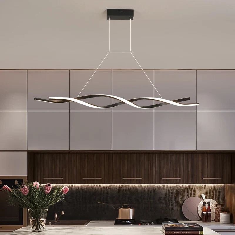 Afralia™ Modern Hanging Chandelier Indoor Lighting for Dining Room Kitchen Island