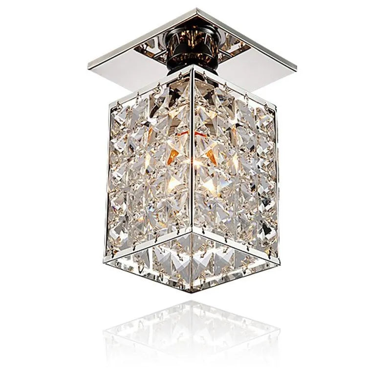 Afralia™ Crystal Ceiling Chandelier: Minimalist Luxury Lighting for Home, Hotel, Balcony, Corridor