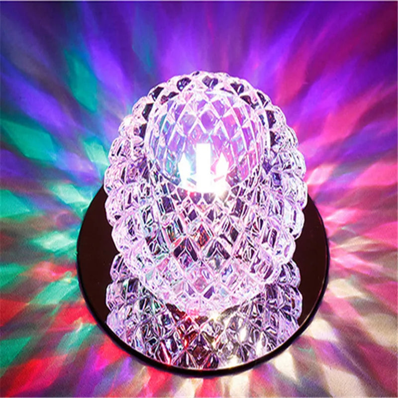 Afralia™ LED Crystal Ceiling Light: Modern Spotlight for Home Decor & Bar Lighting