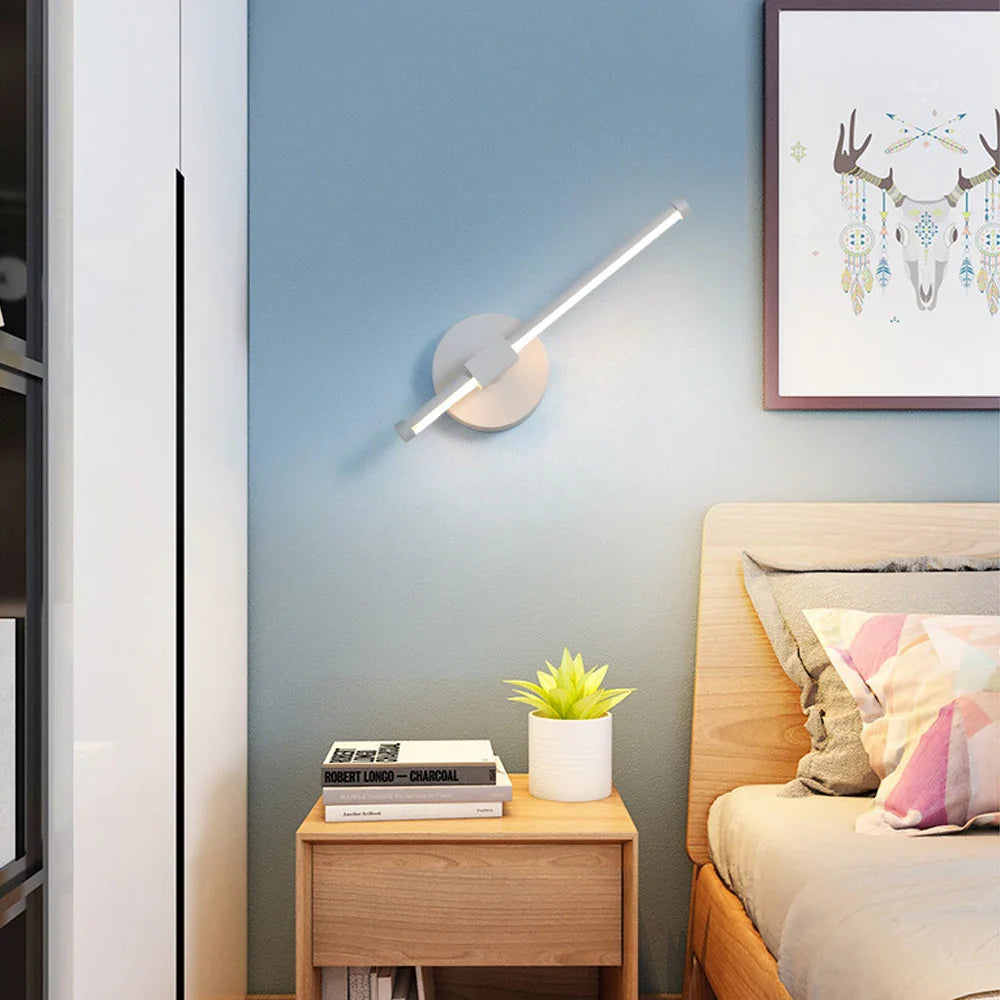 Afralia™ Indoor LED Wall Light for Home Decor, Modern Bedroom Lighting, Wall Sconce Aisle Lamp