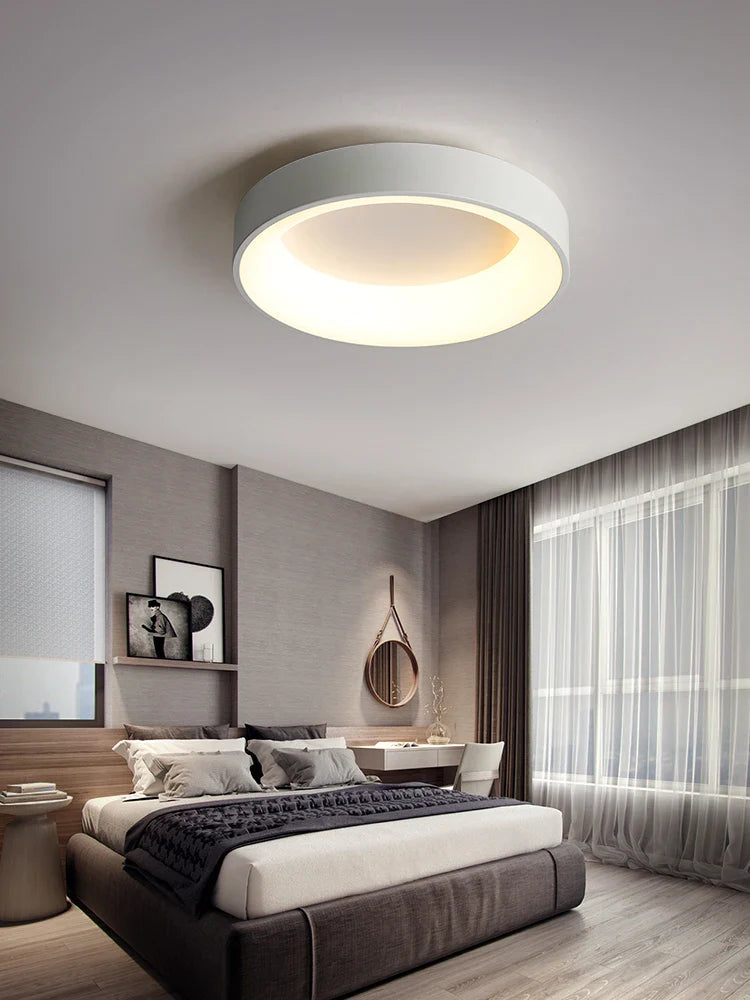 Afralia™ Modern White Chandelier Ceiling Lamp - Dimmable Square Interior Light Fixtures