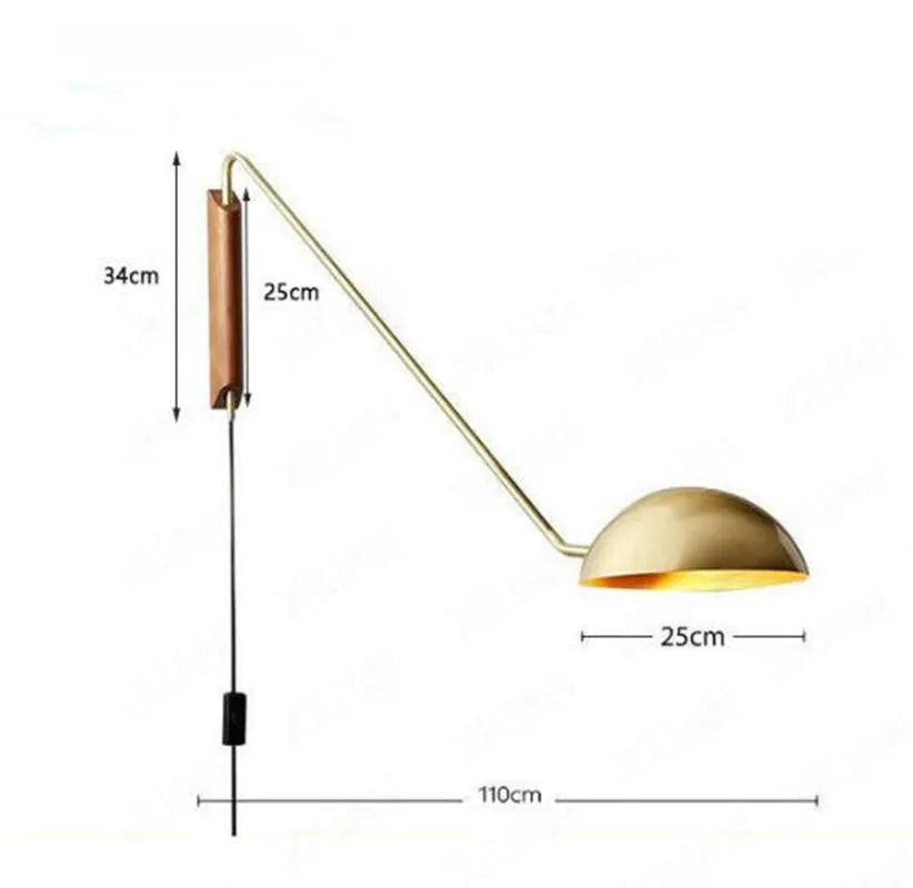 Afralia™ Rotatable Wall Lights for Living Room Bedroom, Modern Long Arm Wall Lamps